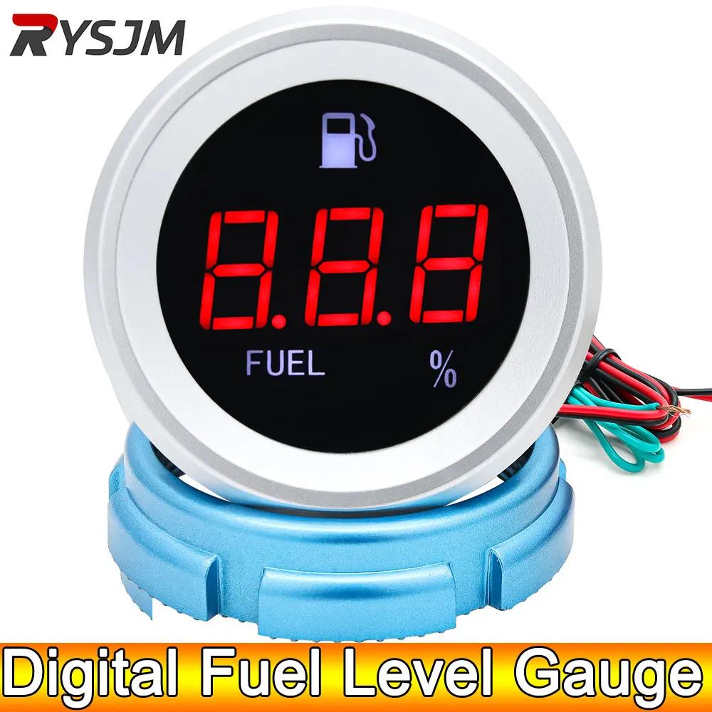 AD Fuel Level Gauge 0~190 Ohm Tank Fuel Level METER Indicator for Universal Boat Car Truck RV Instruments Waterproof 12 V/24V