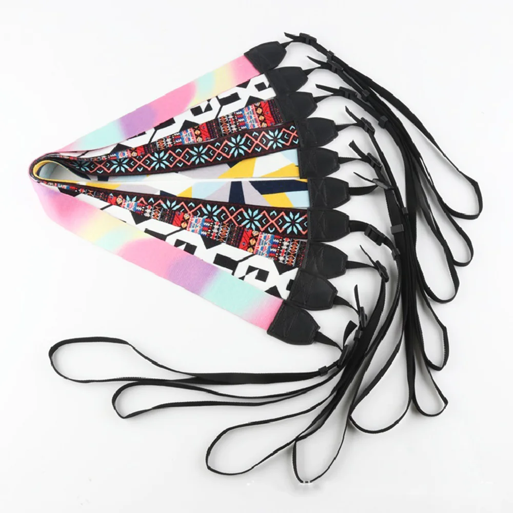 

Guitar Strap With For Geometric Pattern Metal Buckle Versatile Guitar With Casual Style Guitar With Color Options