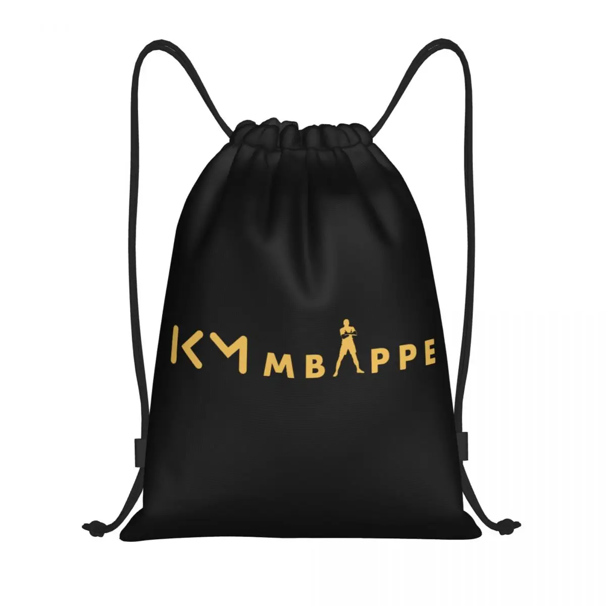 Custom KM Soccer Mbappes Drawstring Bag for Shopping Yoga Backpacks Men Women Football Sports Gym Sackpack