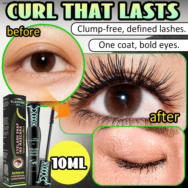 Fiber Mascara Volumizing, Lengthening, Thickening, Waterproof, Smudge-Proof, Clumping, All-Day Wear.