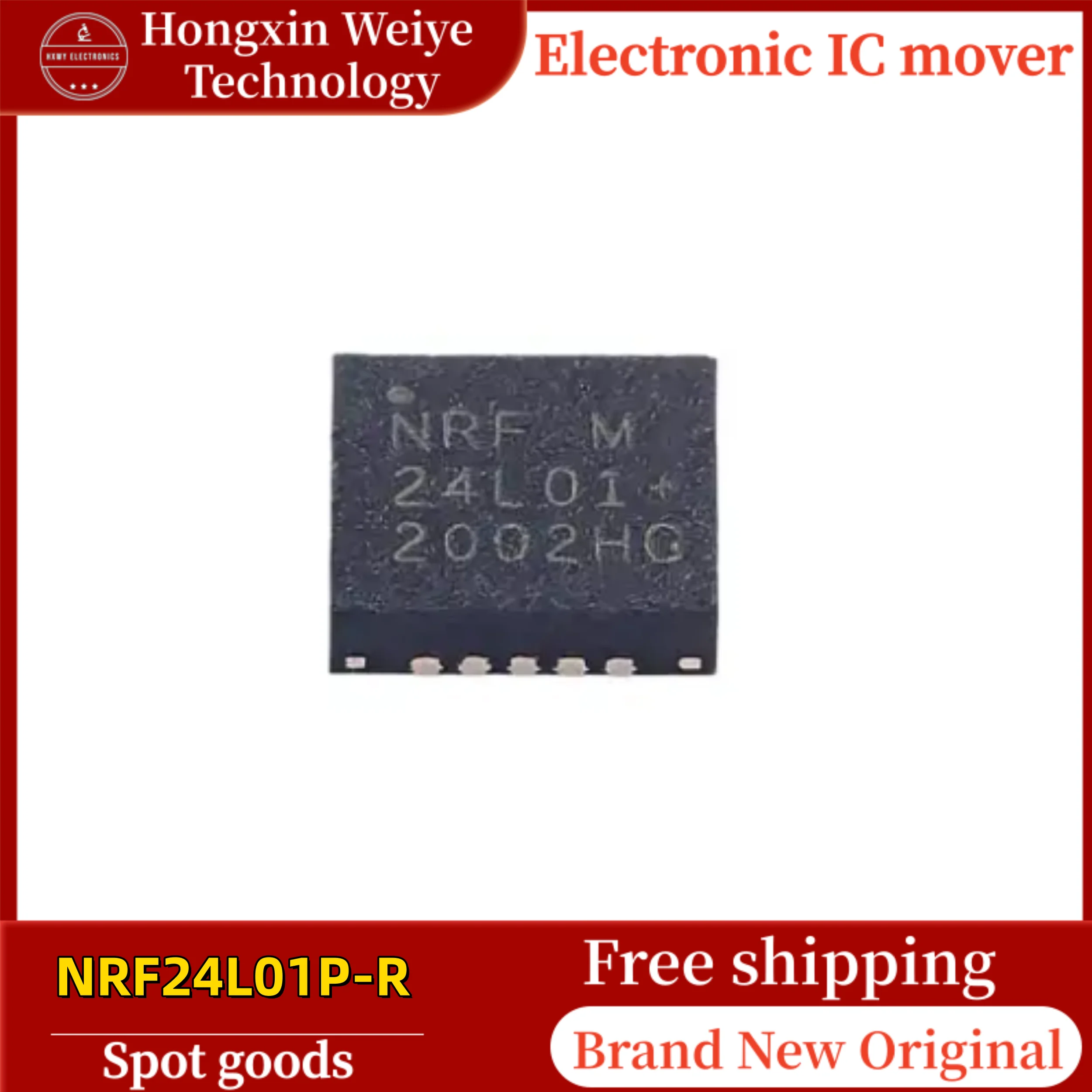 5/10 PCS NRF24L01P-R NRF24L01 24L01 QFN-20 1.9V~3.6V Wireless Transceiver IC Brand New In Stock