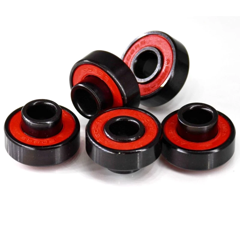 

Free Shipping! 8pcs/Lot 8*22*12.6mm Longboard Bearing With Inner Extended 608 2RS Skateboard Ball Bearings