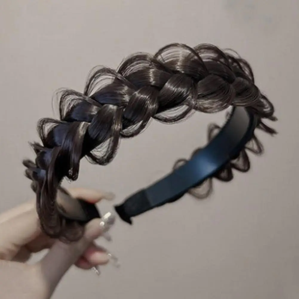 Frauen synthetische Perücke Twist geflochtene Haar bänder Mode Zöpfe Haarschmuck Frauen böhmische Natur Stirnband Stretch für Party