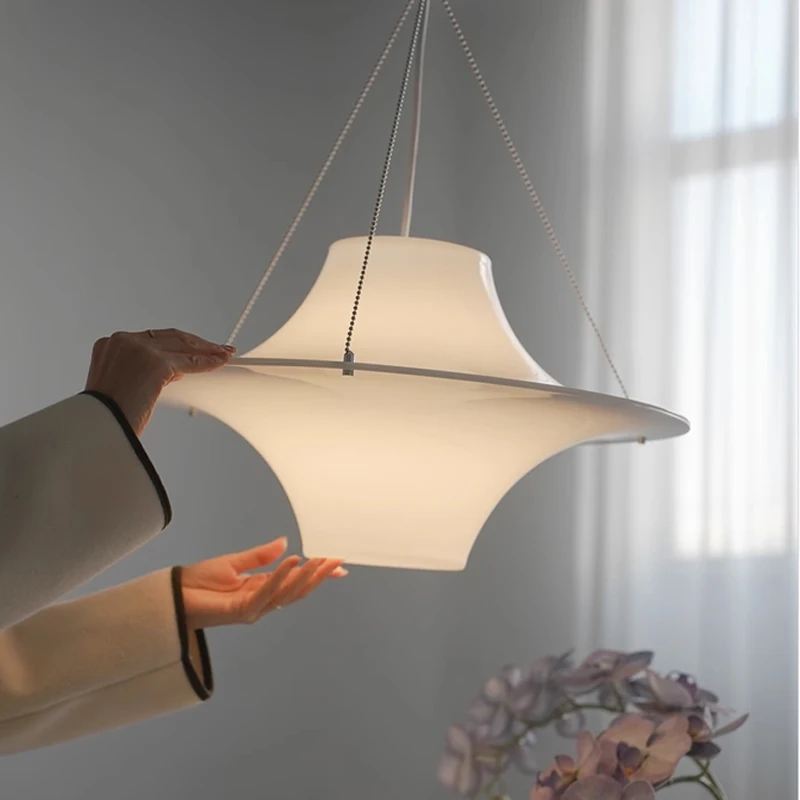 Modern Minimalist Seagull UFO Chandelier Living Room Dining Room Bedroom Pendant Lights Home Nordic Decor Hanging Lamp Fixture