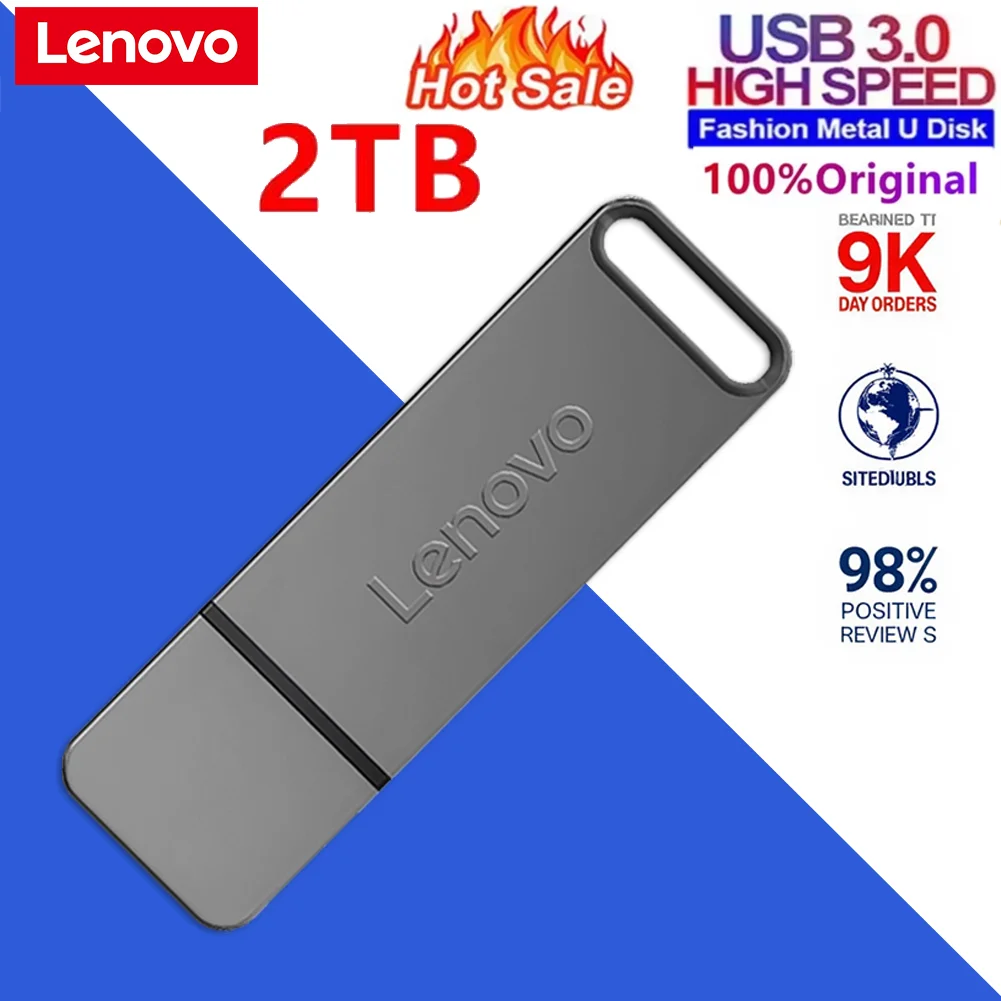 

Original Lenovo USB Flash Drive 2TB Metal USB U Disk Flash Drives High Speed Pendrive 1TB Portable USB Memory Drive Accessory