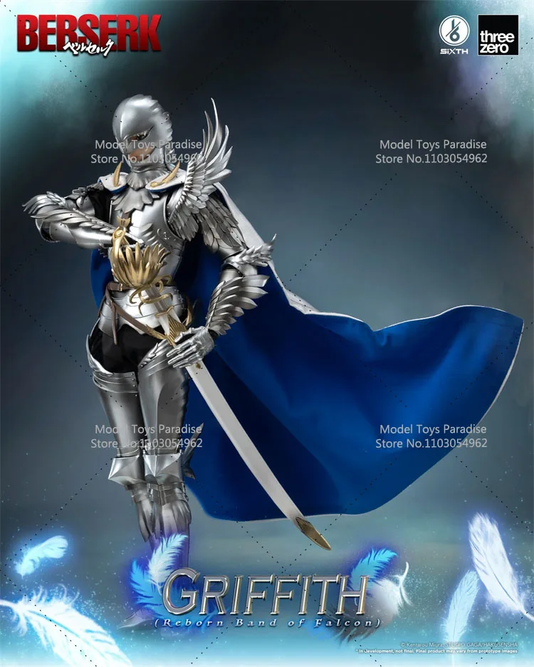 Threezero 1/6 Collectible Full Set Soldier Griffith The Eagle of Light Imprinted Warrior 12'' Movable Action Figure Model