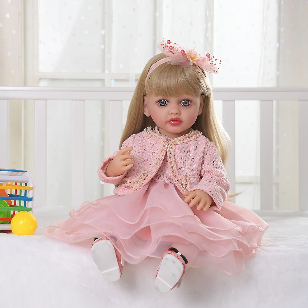 Roupas de boneca de bebê ternos adequados para 55cm/21.65 Polegada vestido sem mangas reborn roupas de boneca de bebê acessórios roupas para presentes de aniversário