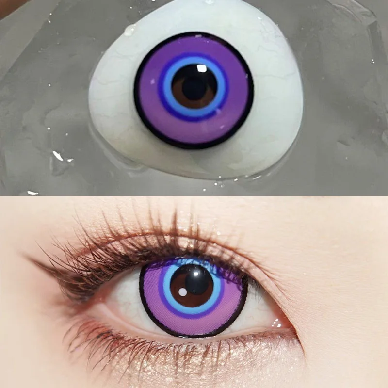 Beoordeeld 1 paar Kaneki Ken Cosplay Kleur Contactlenzen Halloween Anime Contacten