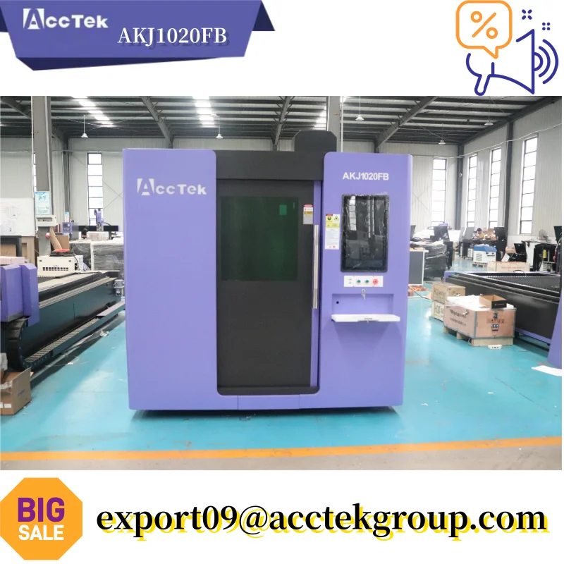 AKJ1020FB Fiber Laser Cutting Machine for Stainless Steel Carbon Steel Aluminum Sheet Plate Processing 2000w 3000w 6000w