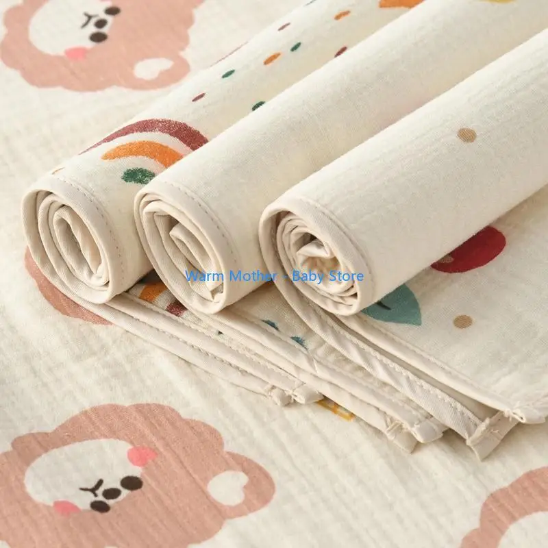 Breathable Baby Bed Wetting Pad น้ำหนักเบาเด็กปัสสาวะกันน้ำ Pad Reusable 57QE