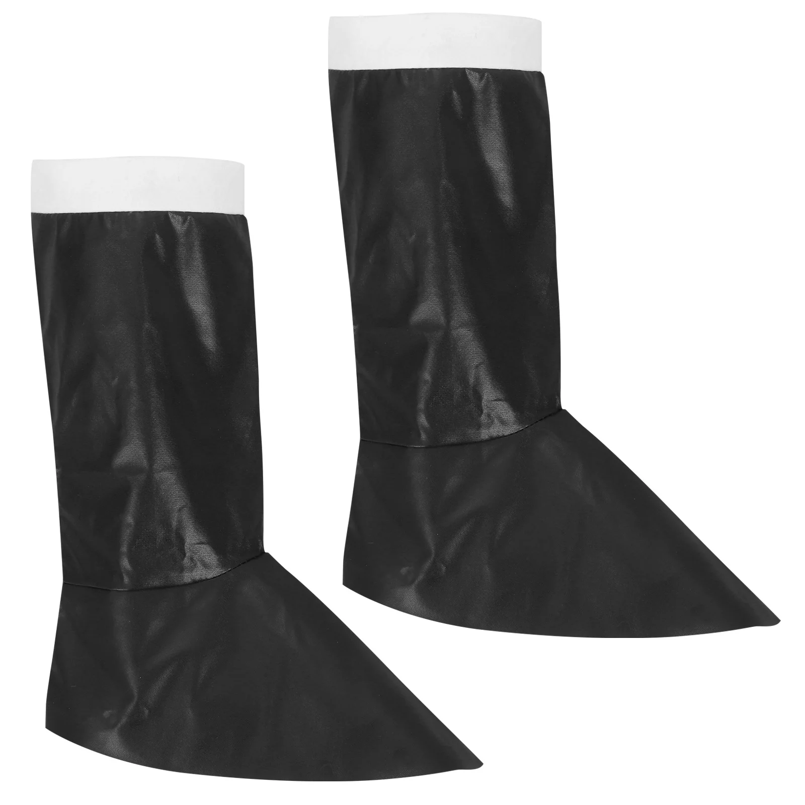 

1, чехлы для сапог до колена из искусственной кожи для взрослых, рождественский костюм Санта-Клауса, реквизит, бахилы для выступлений на сцене