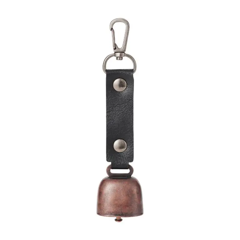 Bear Bell Loud Hiking Bell For Hikers Anti-Lost Pet Bell Dog Bell With Durable PU Leather Strap Noise Maker For Survival Hiking