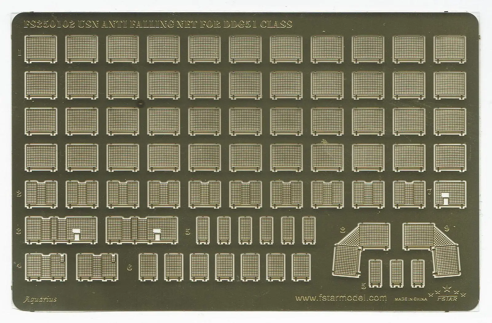 FIVE STAR FS350102 1/350 Modern USN Anti-Falling Net for Arleigh Burke Class