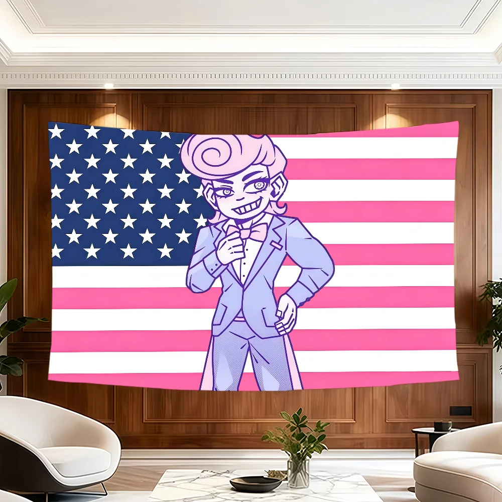 Game B-Bloodmoney Harvey Harvington-S flag Room Decoration Wall Tapestry Hanging Aesthetic Bedrooms Advertising Banner