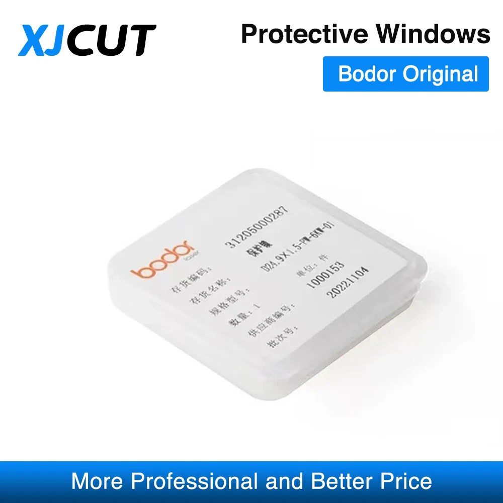 XJCUT Original Bodor Protective Windows lente ottica 27.9x4.1 30x5 37x7 lente Laser a fibra per testa di taglio Laser a fibra Bodor