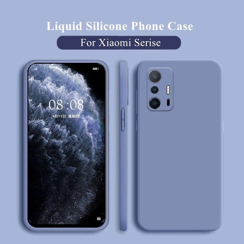 For Xiaomi 11T Pro Case Cover For Xiaomi 12 11T Pro Funda Original Liquid Silicone Soft Back Case For Xiaomi 11T