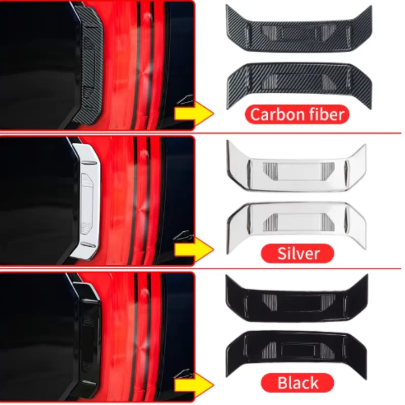 For 2022-2024 Toyota Tundra Tailgate Side Trim Modified Taillight Side Sequins Decoration Exterior Upgraded Accessories