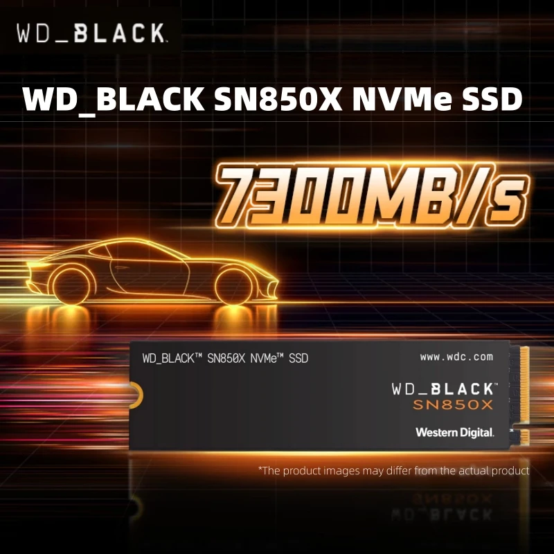ويسترن ديجيتال WD_BLACK SN850X 1 تيرا بايت 2 تيرا بايت 4 تيرا بايت M.2 2280 NVMe PCIe Gen 4.0x4 SSD محركات أقراص الحالة الصلبة لأجهزة الكمبيوتر المحمول للألعاب PS5