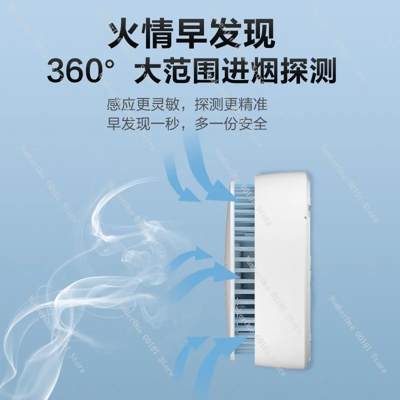 كاشف الدخان الكهروضوئي اللاسلكي، إنذار الحريق مع بطارية طويلة الأمد وفحص السلامة من الحرائق بشهادة 3C في المنزل