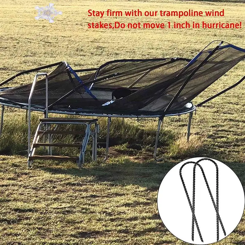 

Trampolines Wind Stakes Ground Anchors Stakes With Sharp End For Camping Tent Trampoline