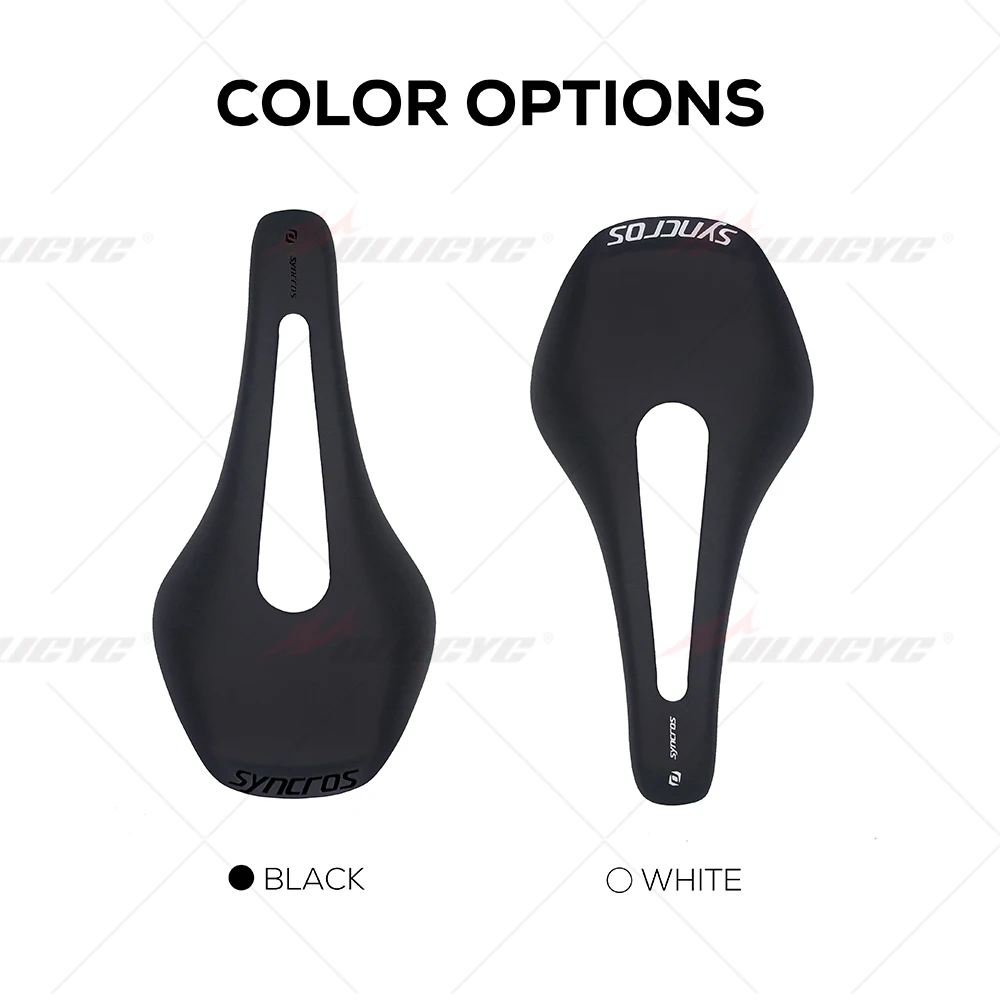 SYNCROS-UltraLight Carbon Bicycle Saddle, MTB, Road Bike Seat, Matte Bike Accessories, Frame Sticker, T800, 255*128mm, 7*9mm