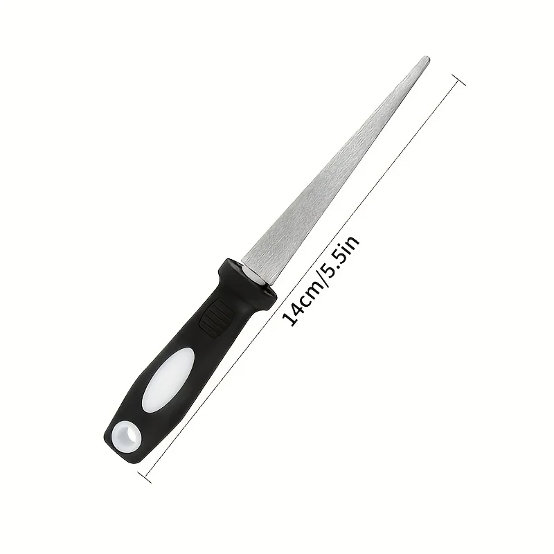 High-Quality Diamond-Coated Knife Sharpener, Suitable for Scissors, Knives, and Gardening Tools – Features a Double-Sided Flat A