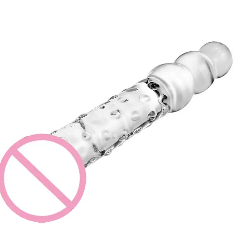 Consoladores grandes de doble cabeza para mujer, Serie de cristal de imitación de pene, Juguetes sexuales para mujeres, electrodomésticos sexuales, productos para adultos