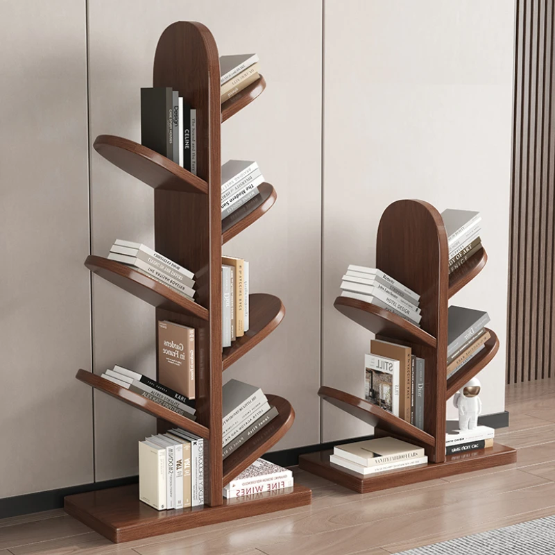 

Wooden Open Bookcase Wooden Storage Divider Display Mini Bookcase Shelf Corner Minimalist Unique Estante De Livros Furniture