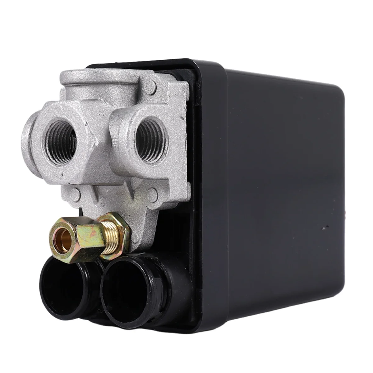 Heavy Duty Air Compressor Pressure Switch Control Valve 90 PSI -120 PSI Black