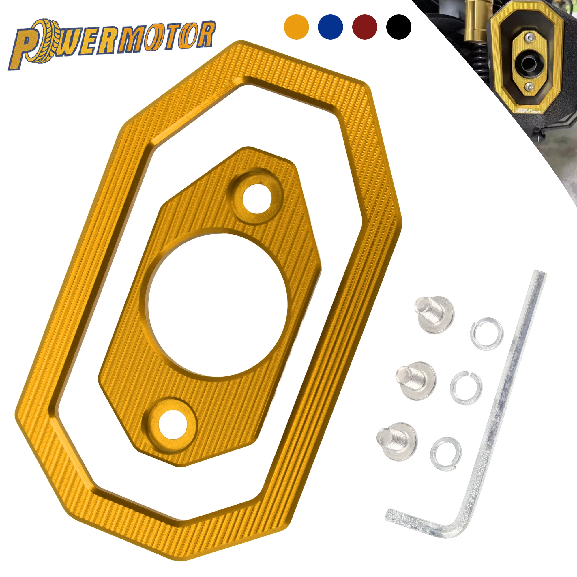 لهوندا ADV350 ADV 350 2021-2025 غطاء العادم غطاء الزخرفية العادم الذيل نهاية الغطاء الواقي دراجة نارية تعديل أجزاء #1