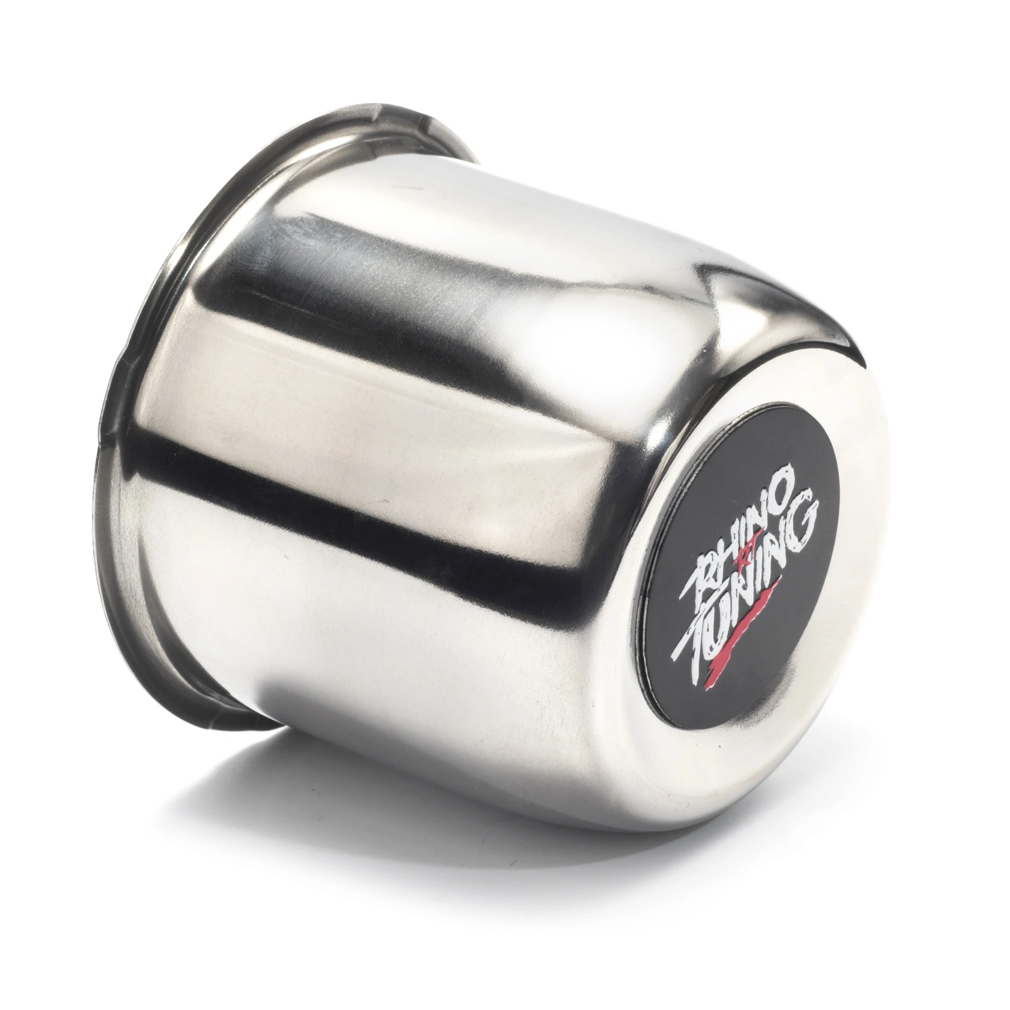 3.31in Push Through Center Cap For 83mm Trailer/Truck Rim Stainless Steel Hub Cover Bore 3.19in Tall With Logo Accessoriess