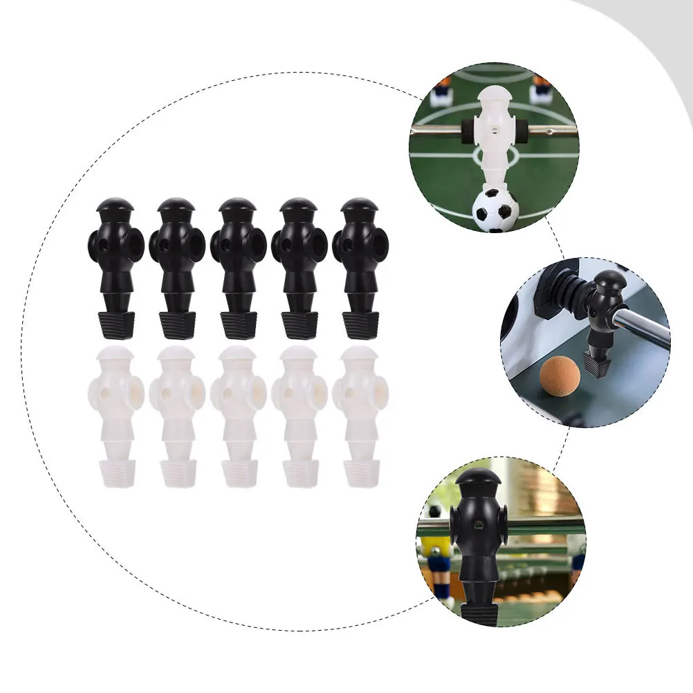 

10pcs Figures Resin Table Tabletop Soccer Players Soccer Players Durable Replacement Parts For Desktop Football Accessories