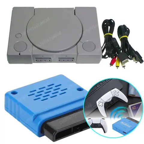 PS1 PS2 콘솔용 무선 컨트롤러 리시버 어댑터, 8bitdo PS4 PS5 Xbox One S Wii 스위치용