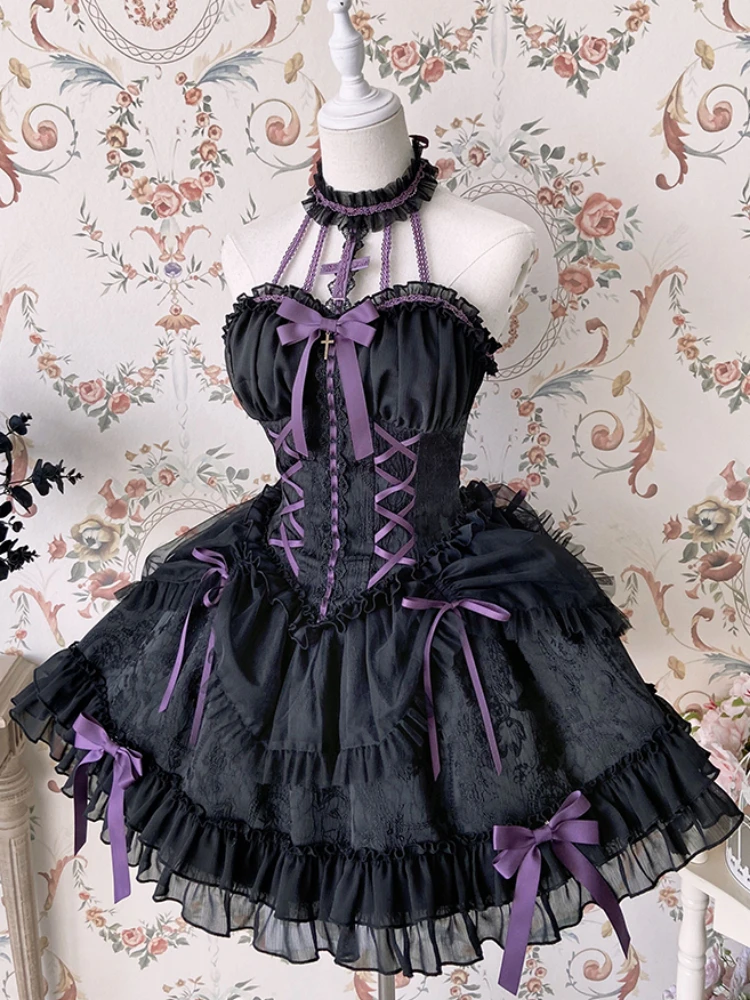 Lolita Cross Lady Ballet Dress Doll Lolita Hanging Neck Dress by Alice Girl~ Pre-order