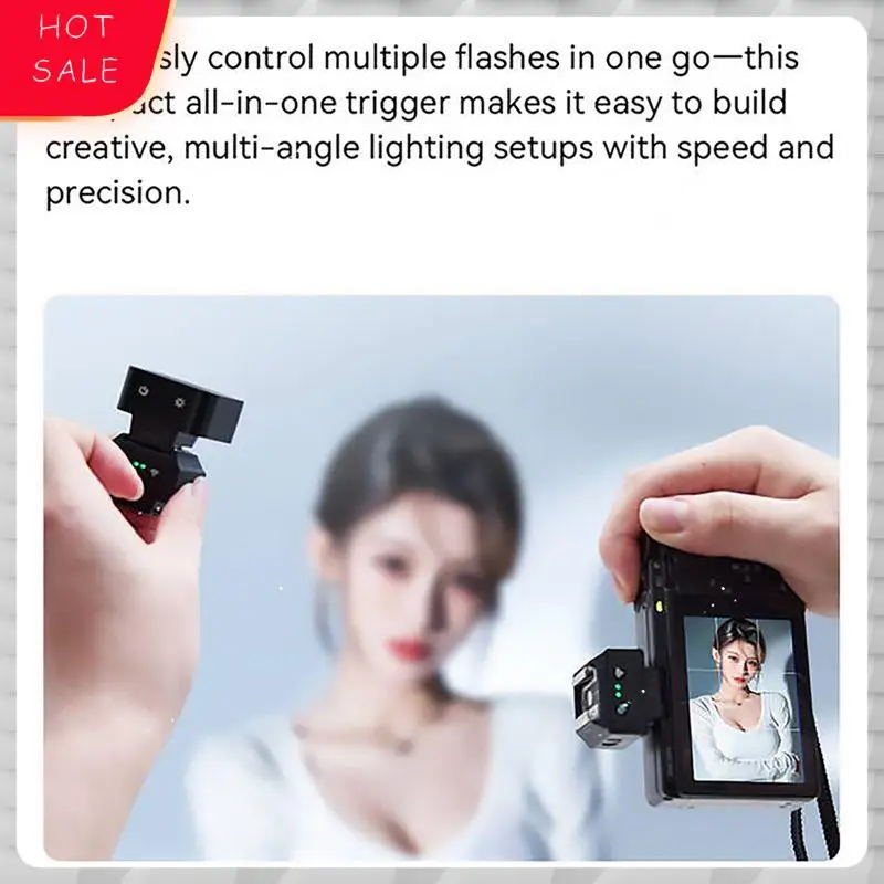 T69C! ZENIKO T1 Wireless Mini Flash Trigger 2.4Ghz Universal Hot Shoe Remote Control for Sony ZV1 Nikon Z30 Leica Q3