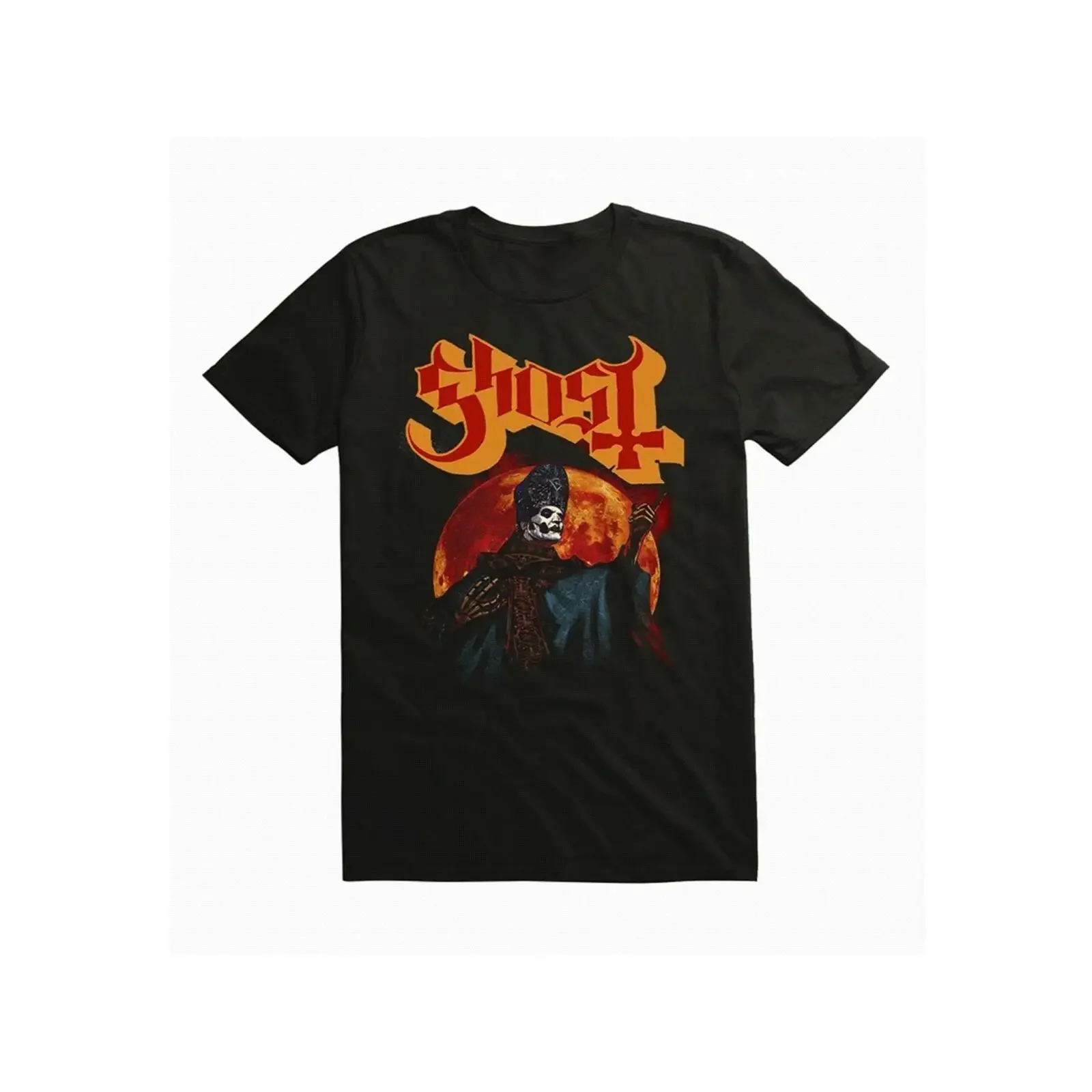 Ghost Papa Emeritus IV Glowing Moon Men's T Shirt NEW vintage Washed Versatile homme Unisex Soft Stretched Comfortable Stylish