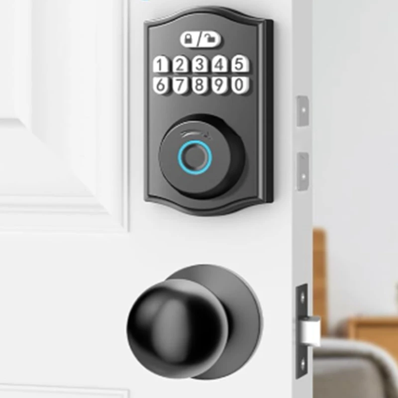 Fingerprint Door Lock With APP Control/Fingerprint/Password/Key, Smart Deadbolt Lock With Automatic Lock