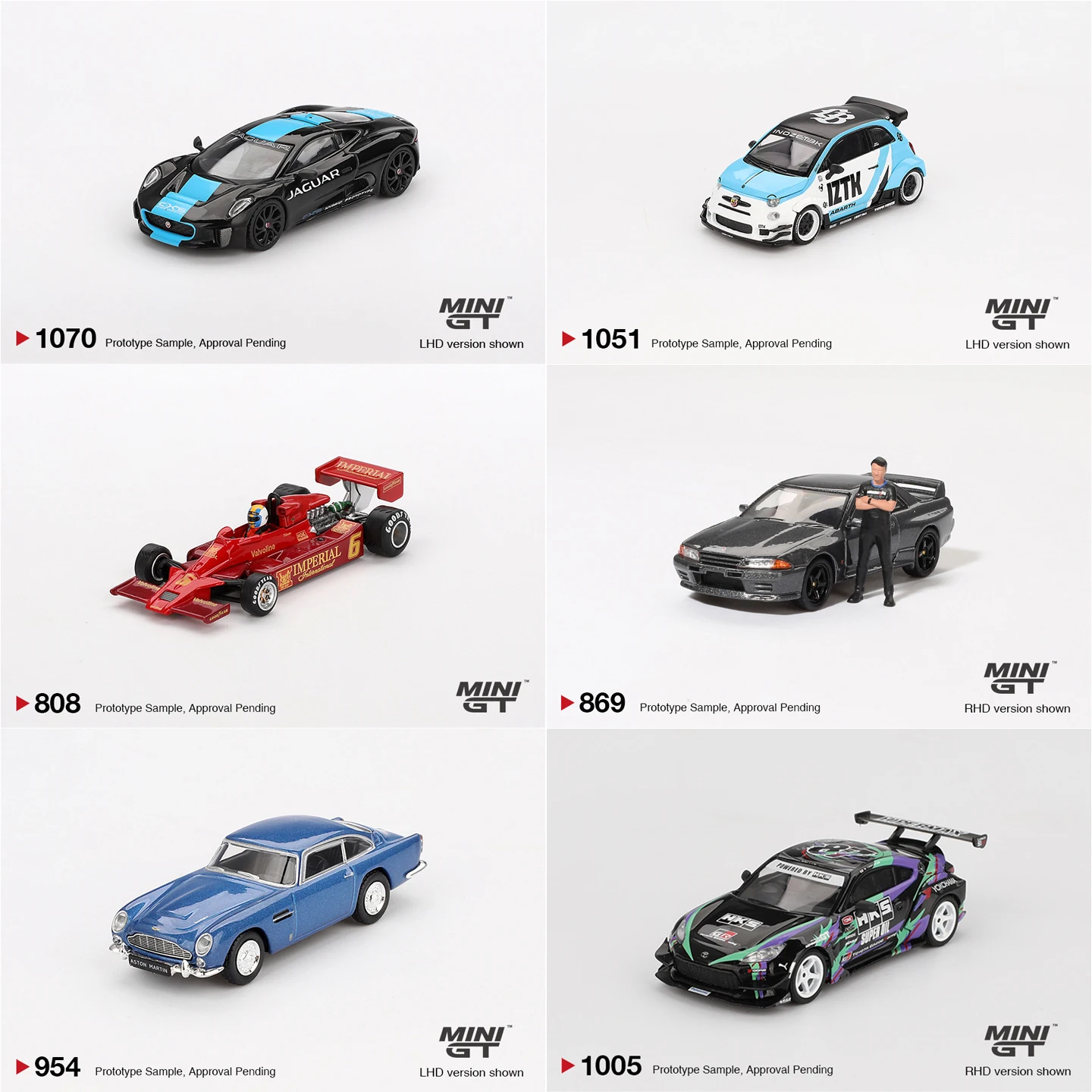 

MINIGT 1/64 Lotus Abarth 595 LB Jaguar C-X75 Nissan Skyline GT-R BBS Tent V1 Литая под давлением модель автомобиля из сплава для мальчиков Игрушка в подарок Украшения