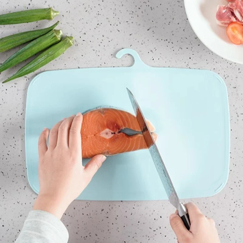 Antibacterial and Mildew Proof Cutting Board Household Kitchen Baby Food Double-sided Plastic Cutting Fruit Small Cutting Board