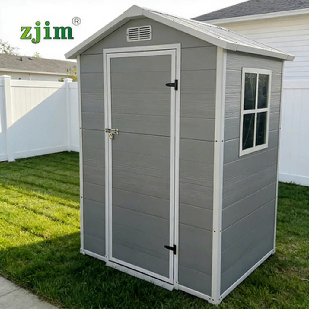 Indoor & Outdoor PP Storage House Easy DIY Installation Waterproof Shed
