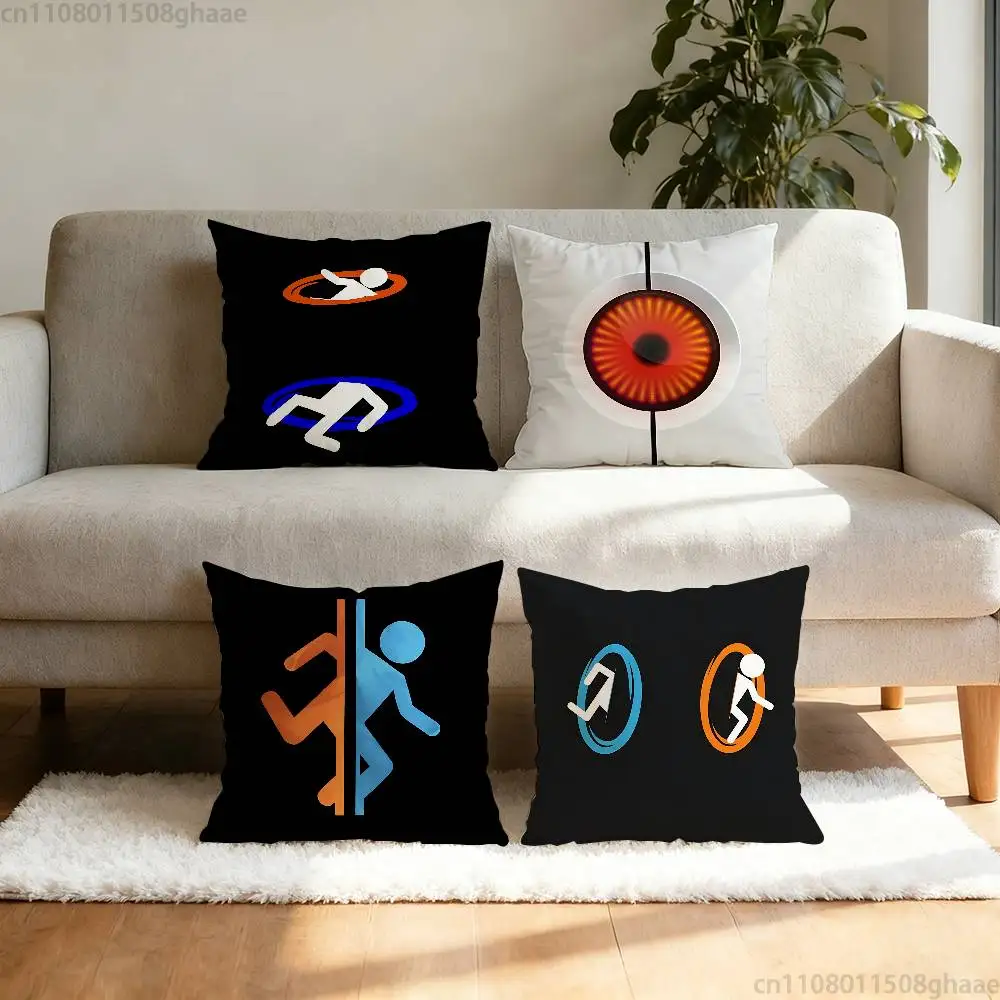 P-Portal A-Aperture Science pillow cover living room sofa cushion cover bedroom room bed pillow cover home decoration