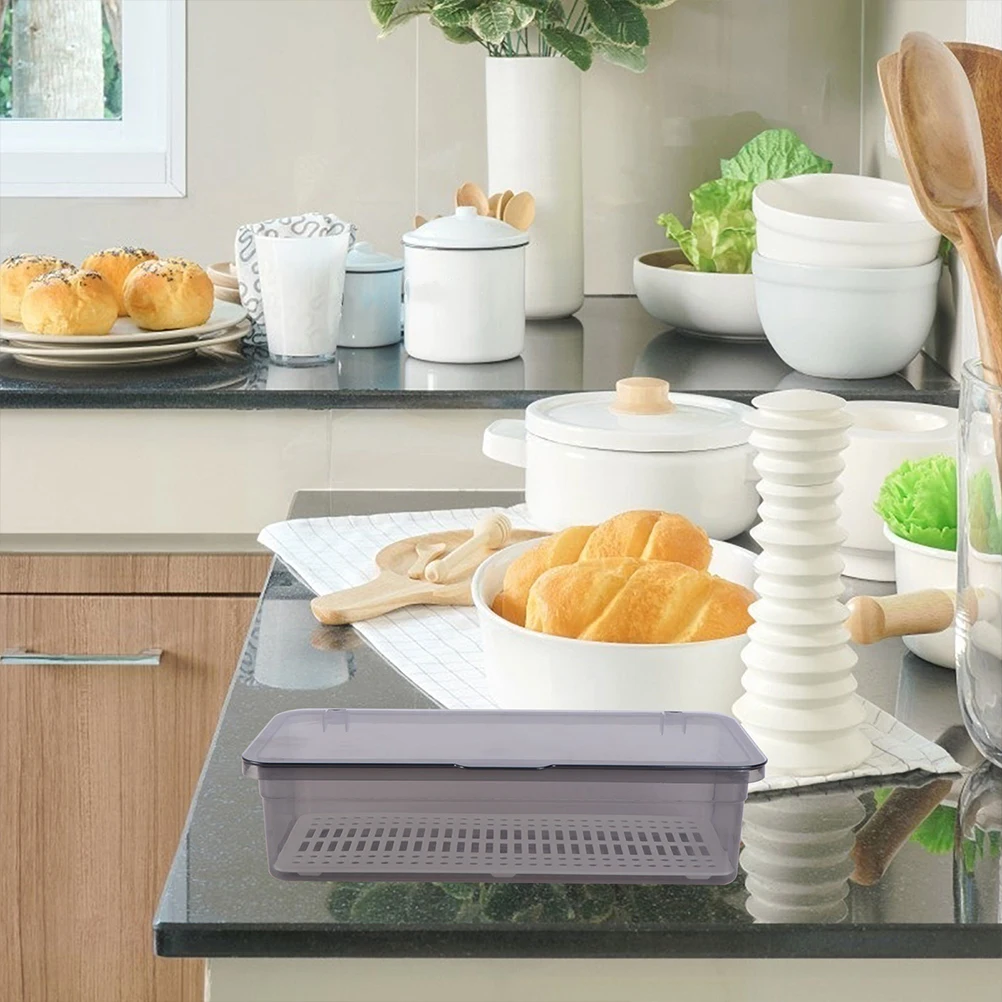 

2pcs Kitchen Chopstick Rack Pp Material Flatware Drying Rack Drainage Design Cutlery Basket Organizer Utensil Storage Container