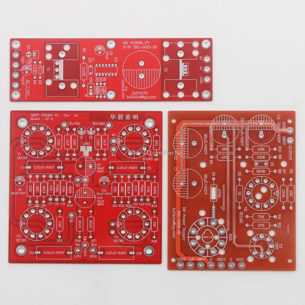 

HiFi ECC83 SRPP MM Phono Amplifier Board kit +PSU kit （No Tube）