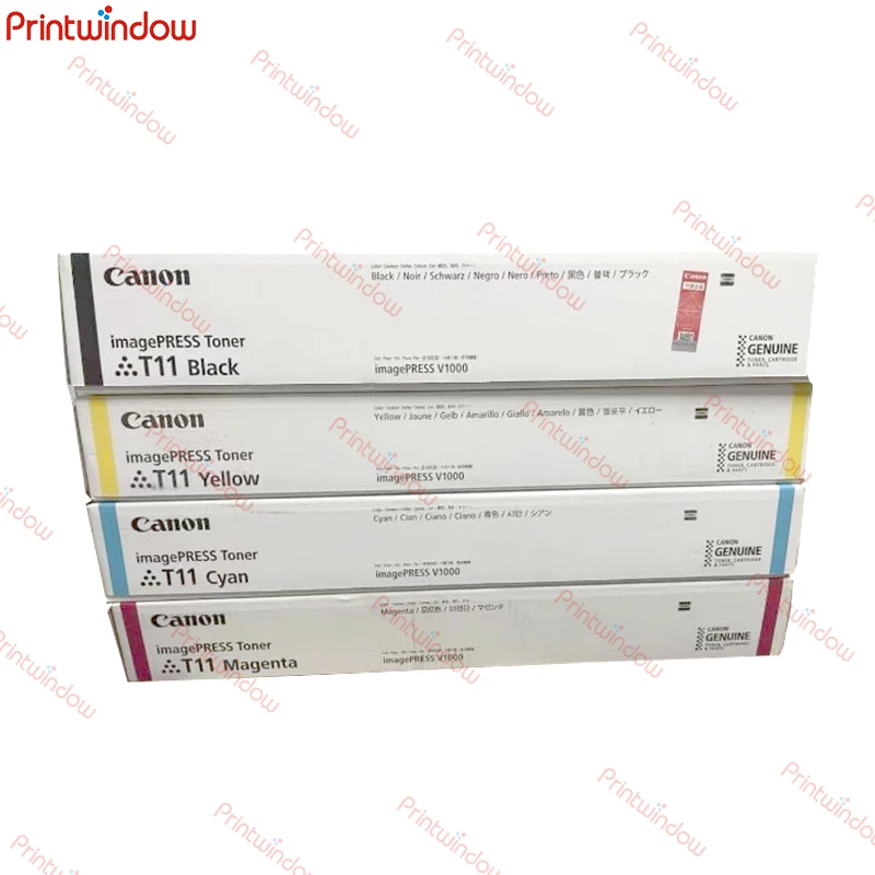 Imagem -02 - Toner Cmyk Original para Canon Imagepress Toner T11 Preto Amarelo Magenta Ciano V1000 1000 Conjunto Pcs Novo