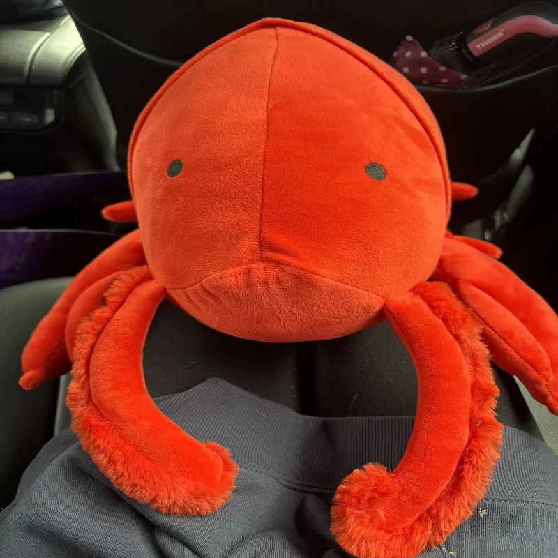 

Новая плюшевая игрушка-лобстер, милая кавайная плюшевая кукла, мягкая набивная игрушка, подарок на день рождения для детей, украшение для дома и комнаты, коллекционная плюшевая игрушка