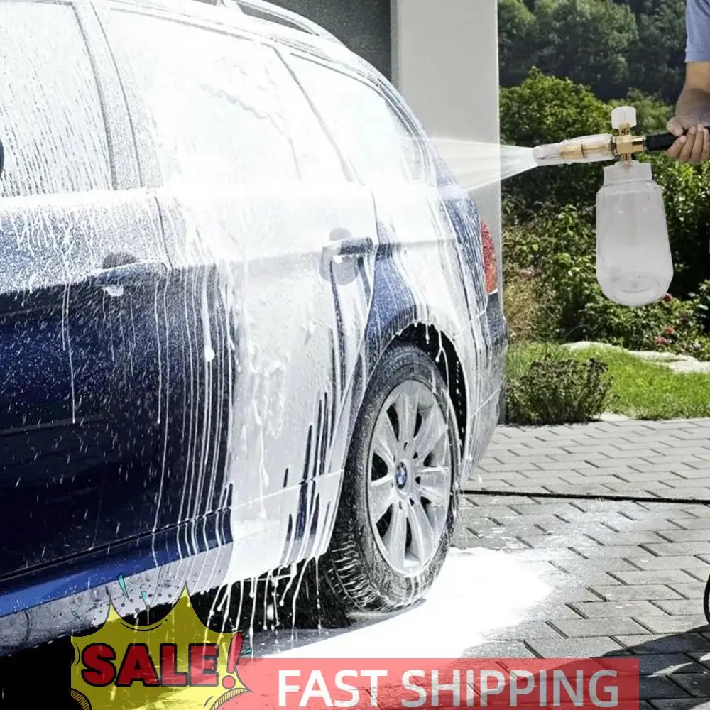 

Car Soap Foam Pump Sprayer with Quick Connector Pressure Washer Accessories High Pressure Washer Gun for Cleaning Detailing