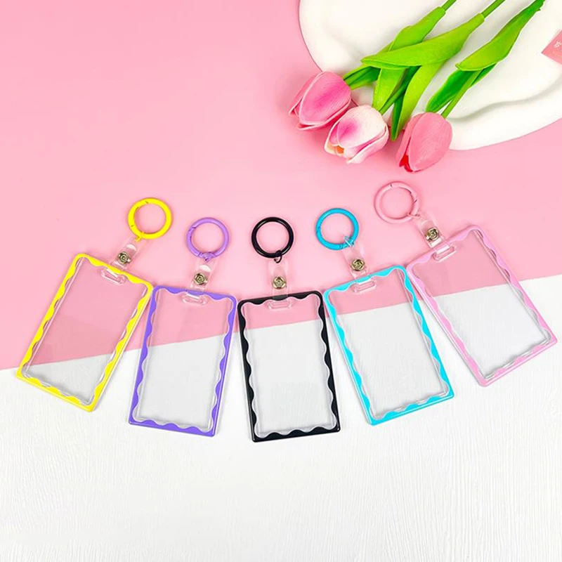Acrylic Kpop Photocard Holder Transparent 3 Inch Idol Card Holder Photo Sleeves Bus Card Student Card Case Photo Protector
