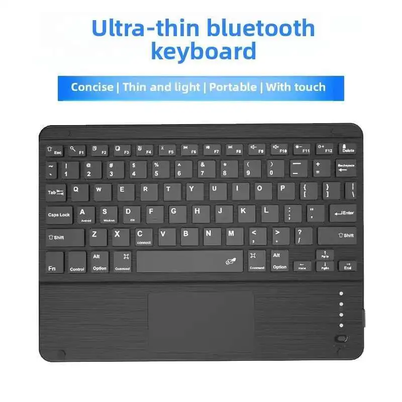 10 Inch Bluetooth Touch Keyboard Suitable For IPad, Apple, Android Mobile Phone Universal Keyboard Multifunctional Key Backlight