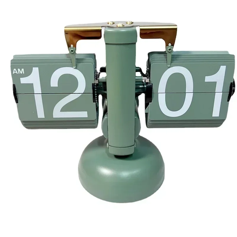 

In stock New In stock Nordic Light Luxury Style Digital Desk Clocks Auto Page Turning Table Clocks Reloj Fashion Decorations Fli