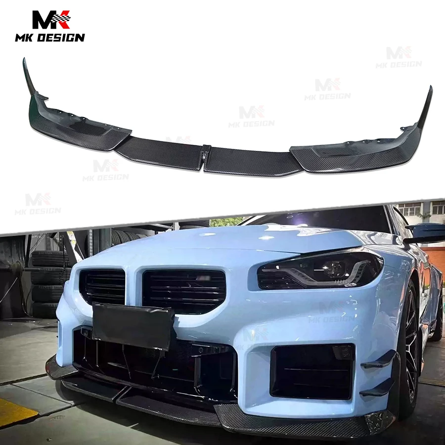 

Dry Carbon Fiber TK Style Front Lip Side Splitters for BMW G87 M2 2023+ Front Bumper Lip Spoiler Car Accessories